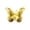 Gold, variant on Metal Butterfly Wall Decor Hand Painted Iron Butterfly for Garden Fence Patio Outdoor Ornament Silver