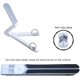 thumbnail image 4 of Soporte ajustable para tableta Compatible con iPad, iPhone, soporte para teléfono celular, soporte de escritorio universal sólido de escritorio Adepaton ZJWJ548-2, 4 of 6