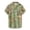 A-Green23, variant on XIAOCHA Men's World Map Shirt Short Sleeve Vacation Casual Button Down