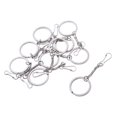 thumbnail image 1 of 10Pcs Metal Mosquetón Clip Llavero Llavero Organizador del sostenedor de la cadena del Baoblaze Soporte para llavero, 1 of 8