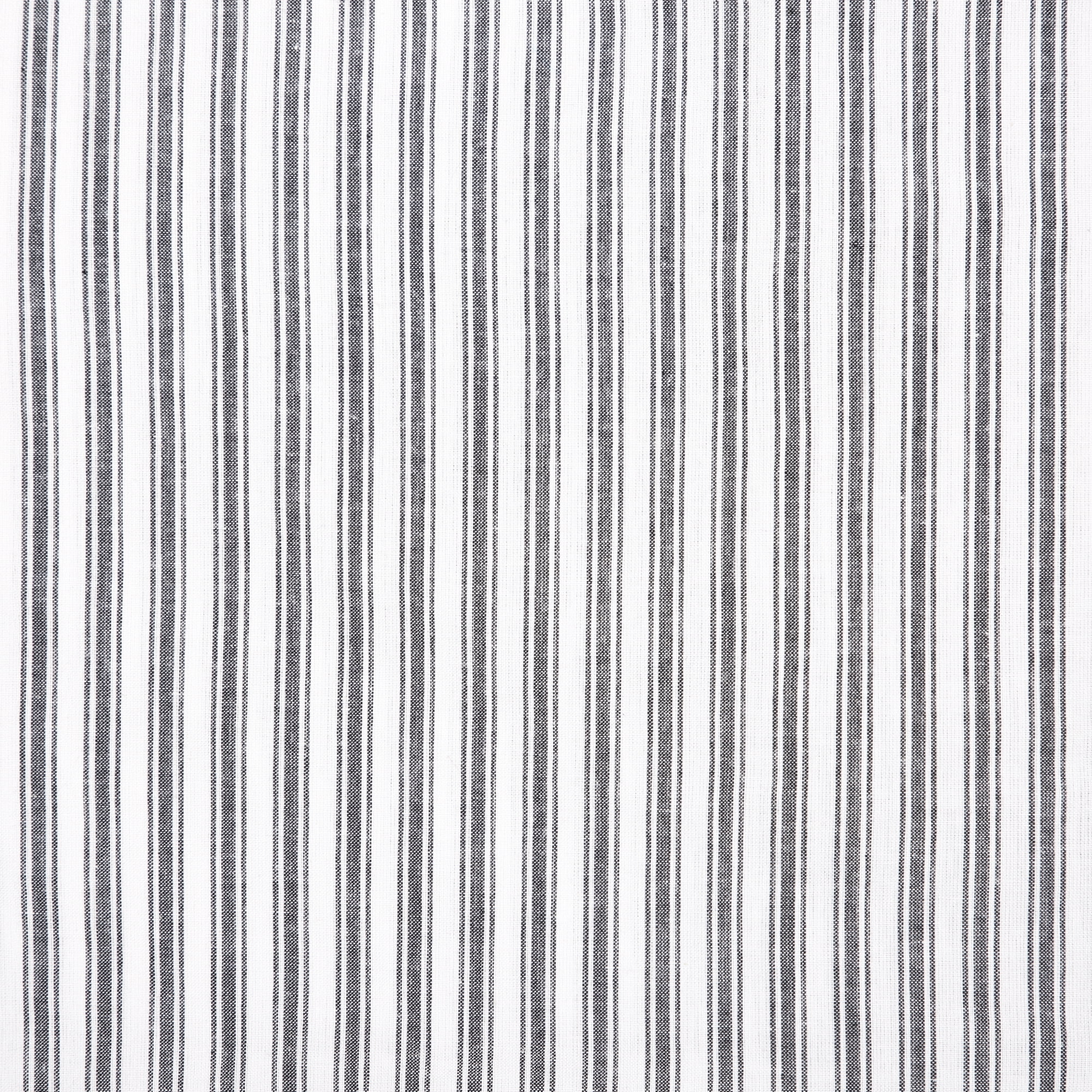 VHC Brands, Sawyer Mill Ruffled Ticking Stripe Pillow, Black, 14x22