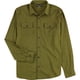 thumbnail image 1 of Reef Mens Rask Button Up Shirt, darkgreen, S Neck, 1 of 2