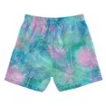 thumbnail image 2 of Kids' Beach Pants Comfortable Swim Trunks Tie-dye Dandelions Pattern Shorts for Pool Vacation and Lounge Wear Medium, 2 of 8