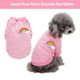 thumbnail image 4 of Billuyoard Ropa para perros, suéter para mantener el calor para mascotas, dulce regalo, chaleco transpirable para cachorros, camisa para Ropa para mascotas Rosado S, 4 of 6