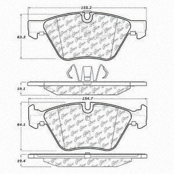 Disc Brake Pad Set Fits select: 2008-2013 BMW 128