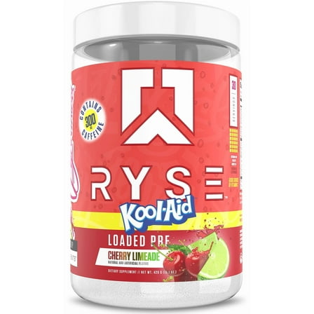RYSE Loaded Daily Pre Workout Powder - Kool-Aid Cherry Limeade - 30 Servings