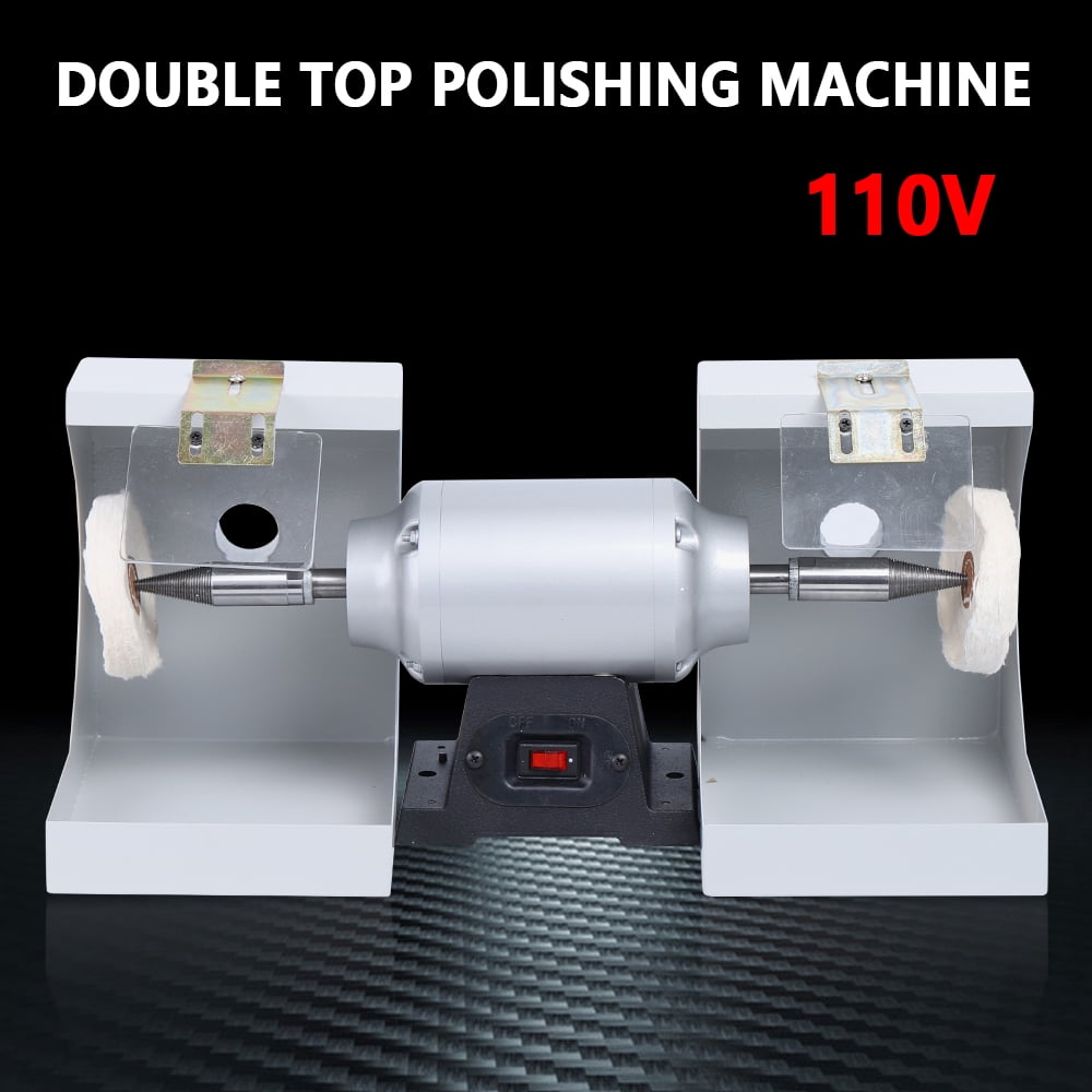 High-Quality Bench Grinder with 550W Motor, Double Grinding Positions, Dust-Free Operation for Efficient Polishing and Clean Workspace