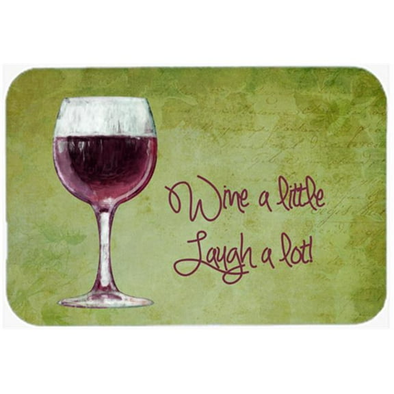 Carolines Treasures Wine A Little Laugh A Lot Mouse Pad