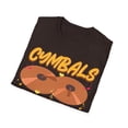thumbnail image 4 of Cymbals Rock Destroy Silence Marching Band Percussion Player Unisex T-Shirt, 4 of 4