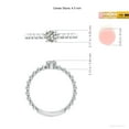 thumbnail image 5 of ANGARA Natural 0.35 Ct. Diamond Solitaire Ring in 14K White Gold for Women (Ring Size: 3), 5 of 10