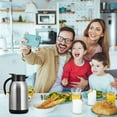 thumbnail image 3 of Flantor Coffee Carafe 40oz Stainless Steel Insulated Coffee Dispenser Double Wall Vacuum Thermal Flask NEW, 3 of 7