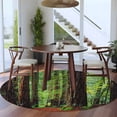 thumbnail image 3 of Round Rug 6Ft Washable Non-Slip, Forest Circle Area Rugs for Living Room Bedroom, Modern Art Summer Botanical Trees Indoor Floor Mats Carpet Runner for Home Decor Aesthetic, 3 of 8