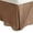 Taupe, variant on 100% Egyptian Cotton Chic Solid Bed Skirt with Split Corners Taupe / Queen