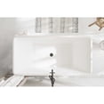 thumbnail image 4 of Elegant Kitchen & Bath BT30659GW-MBK 59 in. Rectangle Bathtub, Glossy White with Matte Black Trim, 4 of 8