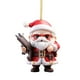 thumbnail image 2 of Adorno colgante de Papá Noel para coche, colgante de Papá Noel para colgar, bolsa para teléfono móvil, herramienta de decoración de doble cara para árbol de Navidad, 2 of 3