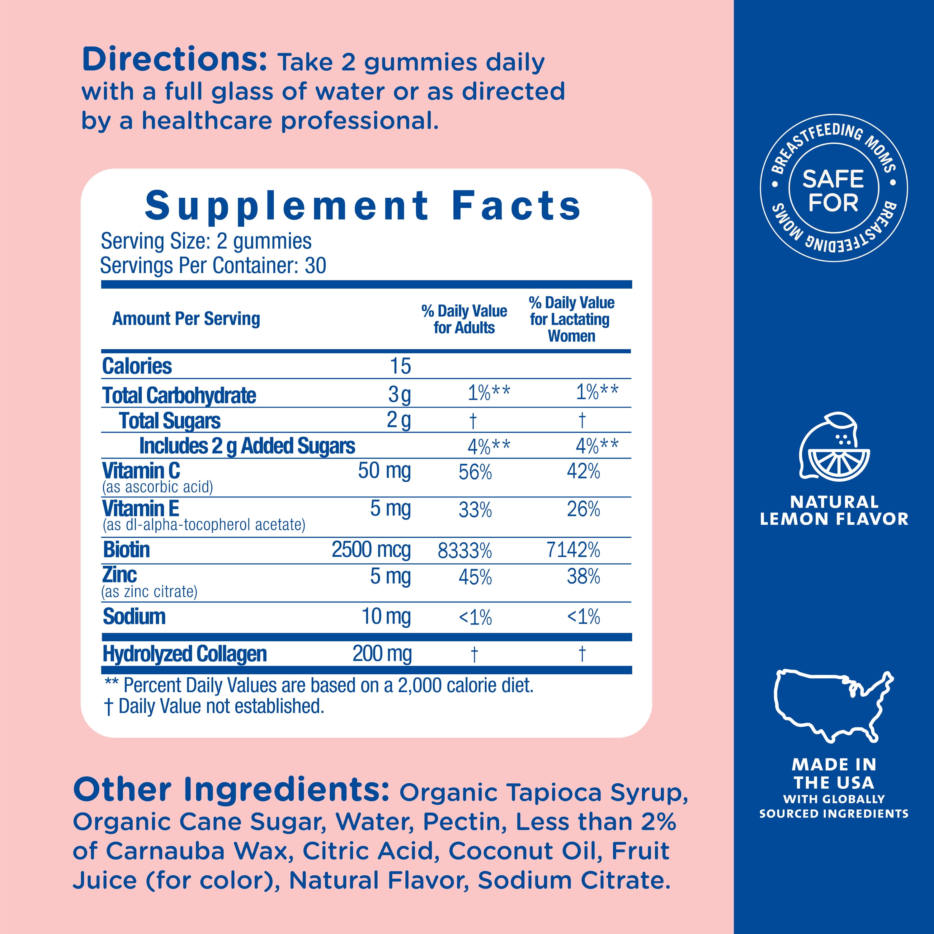 Mommy's Bliss Reset My Body with Biotin + Collagen Gummies, Dietary Supplement, 60 Count
