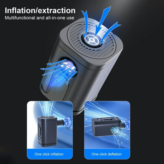 YAOMOBB Hiking Air Pump Portable Rechargeable Electric Air Pump for Home Camping Swimming Pool Air Mattress Pump