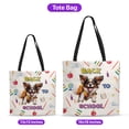 thumbnail image 5 of Back to School Cute Papillon All Over Print 3D Canvas Tote Bag Pap Butterfly Dog Lover Reusable Handbag - 13010, 5 of 5
