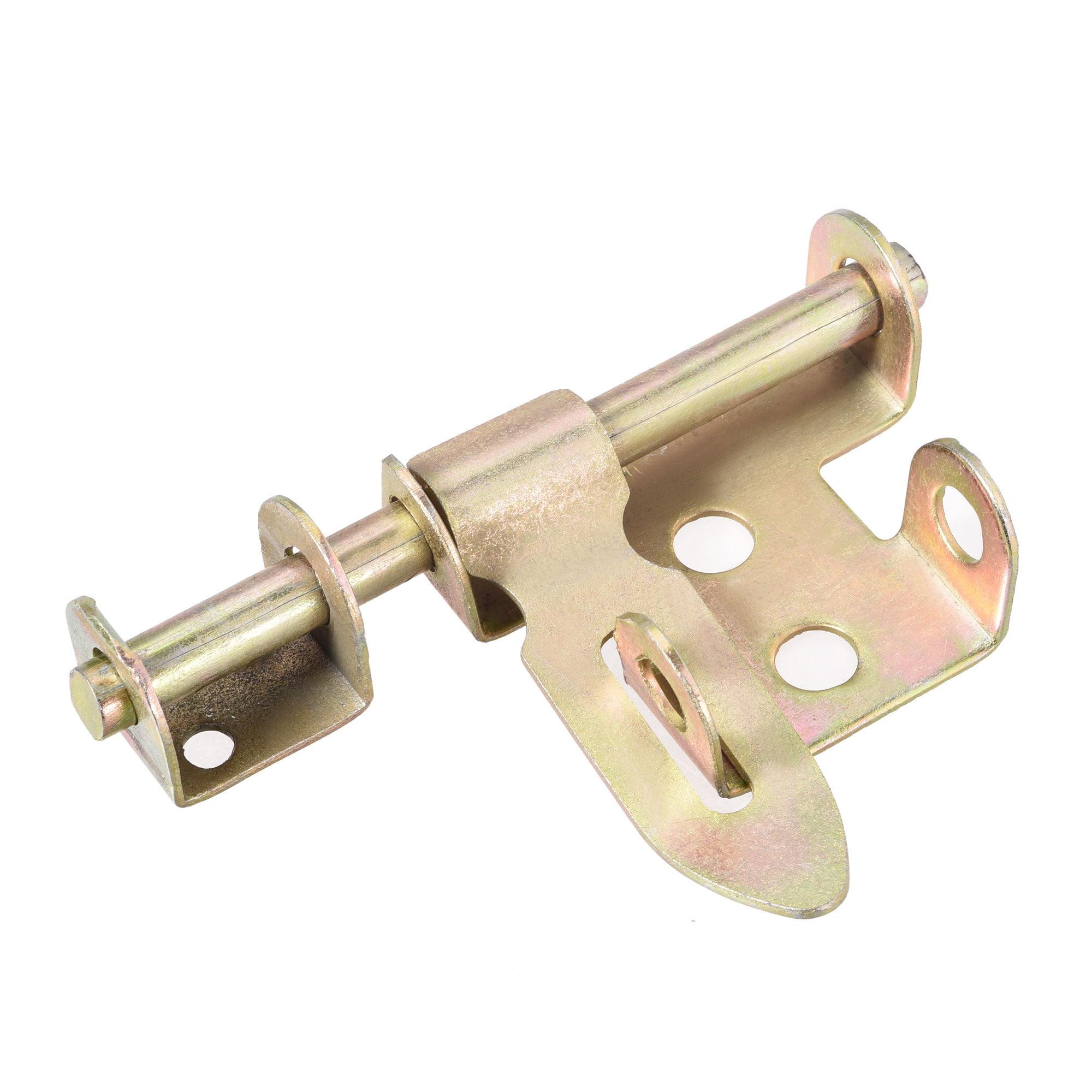 Sliding Bolt Gate Latch, 6" Iron Zinc Plated Door Hasp with Padlock