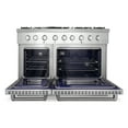 thumbnail image 5 of Cosmo 48 in. Lumin Collection 6.7 cu. ft. Double Oven Dual Fuel Range with 6 Sealed Burners, Rapid Convection, Stainless Steel, 5 of 11