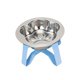 thumbnail image 3 of Comedero elevado para gatos con soporte, moderno, fácil de limpiar, estable, resistente, de acero inoxidable Azul, 3 of 8