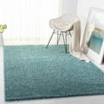 thumbnail image 2 of SAFAVIEH Primo Mason Solid Shag Area Rug, Aqua, 4' x 4' Square, 2 of 8