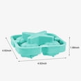 thumbnail image 4 of leyfeng Molde para hacer hielo, molde redondo de silicona para cubitos de hielo, bandeja con forma de calabaza, molde para bolas de hielo cuatro, 4 of 8