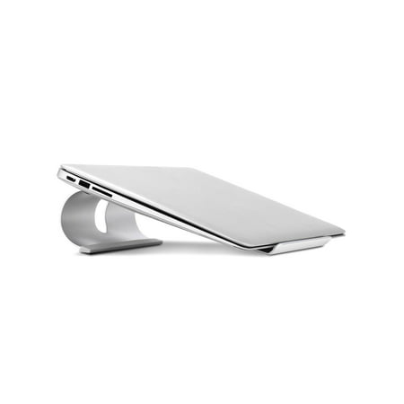 Portable Aluminum Ventilated Ergonomic Riser Laptop Stand with Non-Slip Pads