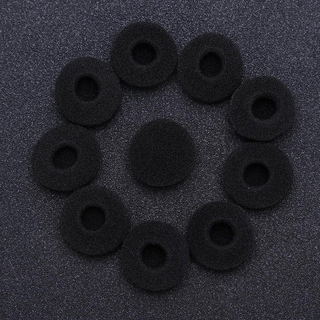 10 Uds. De almohadillas de esponja para auriculares, reemplazo de funda para auriculares MP3 MP4 (negro) Ndcxsfigh Para estrenar