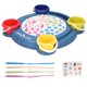 thumbnail image 1 of Juguete De Juego De Pesca, Melody Juguete De Pesca Giratorio De Alta Sensibilidad Plástico Para Juegos De Mesa Para Niños Mayores De 3 Años Para Niños Pequeños Juguetes De Vacaciones OTVIAP Azul, 1 of 8