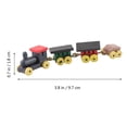 thumbnail image 2 of SEWACC 3Pcs Miniature Wooden Train Set Decorations for Thanksgiving with Red Color, 2 of 7