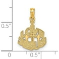 thumbnail image 3 of 14K Yellow Gold I Love Jesus Cross Charm Made In United States k8557, 3 of 5