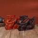 thumbnail image 2 of Ebony carved gourd dragon ornament, new Chinese style, coiled dragon, home living room office desk decoration, craft, gift., 2 of 3