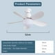 thumbnail image 4 of Lámpara LED Regulable para Ventiladores Techo 40W Con Control Remoto El Del () Blanco, 4 of 4