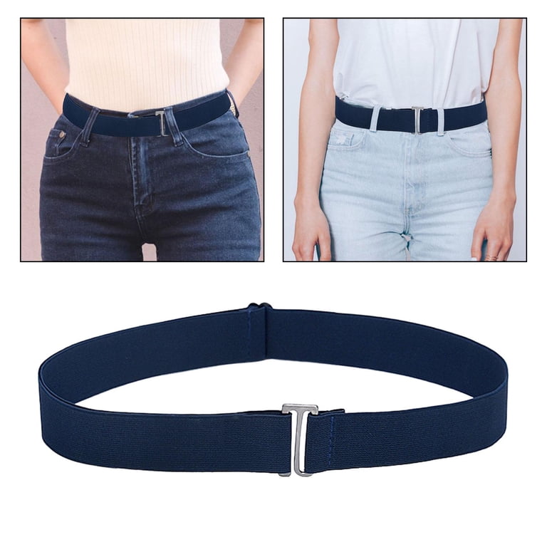 Women Stretch Belt Adjustable Invisible Belts with Flat 
