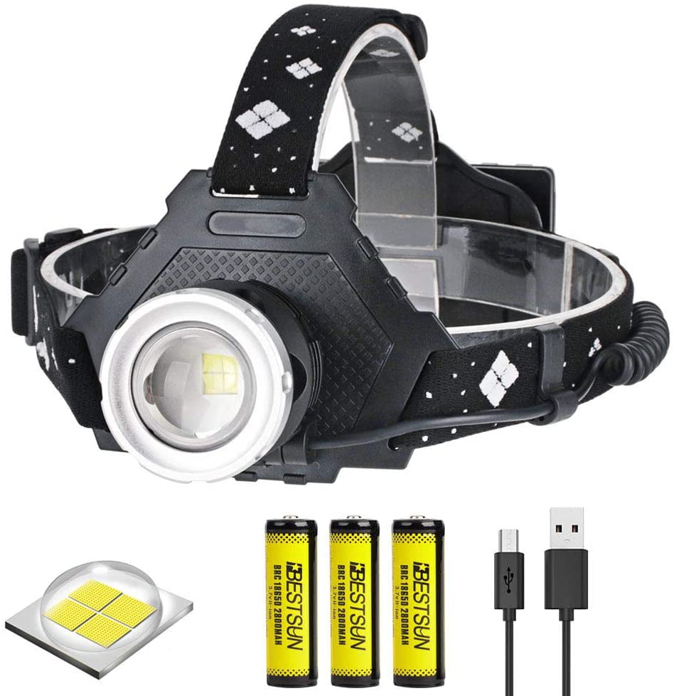 P50 LED Headlamp Headlight usb Rechargeable 18650 Battery Head lamp Torch light