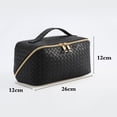 thumbnail image 4 of Bolso Cosmético Cuero PU Bolso Impermeable Gran Capacidad para Acampar (negro), 4 of 6