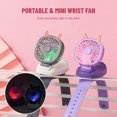 thumbnail image 3 of Amdohai Children USB Watch Fan Wristband 3 Air Speed Multicolor Detachable Rotating Portable Hands Free Mini Fan, 3 of 8
