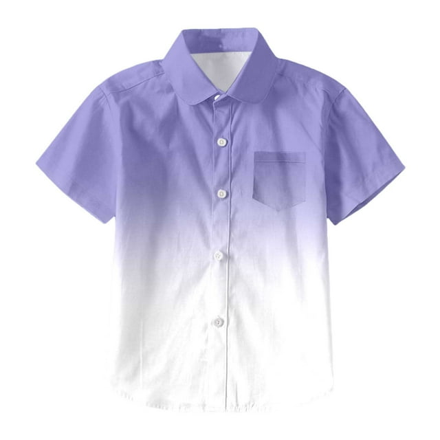 TZEWGL Cute Shirt For Child Patchwork Short Sleeve Tie Dye Prints Trendy Clothes For Infnants size 3-4T