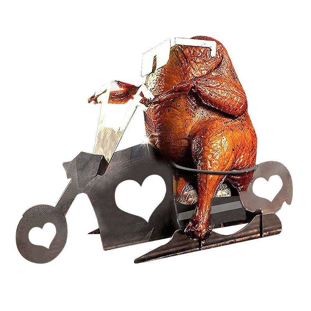 Portable Beer Can Chicken Rack Holder Stainless Steel Grill Beer Can