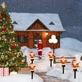 thumbnail image 4 of Elainilye Solar Christmas Light 13 Inches Santa Claus Garden Decor Outdoor Waterproof Automatic On/Off for Courtyard Pond Walkway Holiday Decoration, 4 of 9