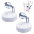 thumbnail image 1 of Yeacher 13 Couleurs Changeant RGB LEDs sous Lampe d'Armoire 2 PCS avec 2 * Contrôleur, 1 of 8