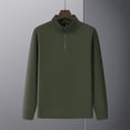 thumbnail image 1 of pstuiky camisa de manga larga para hombre, Blusa/camisa informal y moderna de color liso con cuello alto, manga larga y bolsillo con cremallera para hombre camisetas de hombre xl, 1 of 6