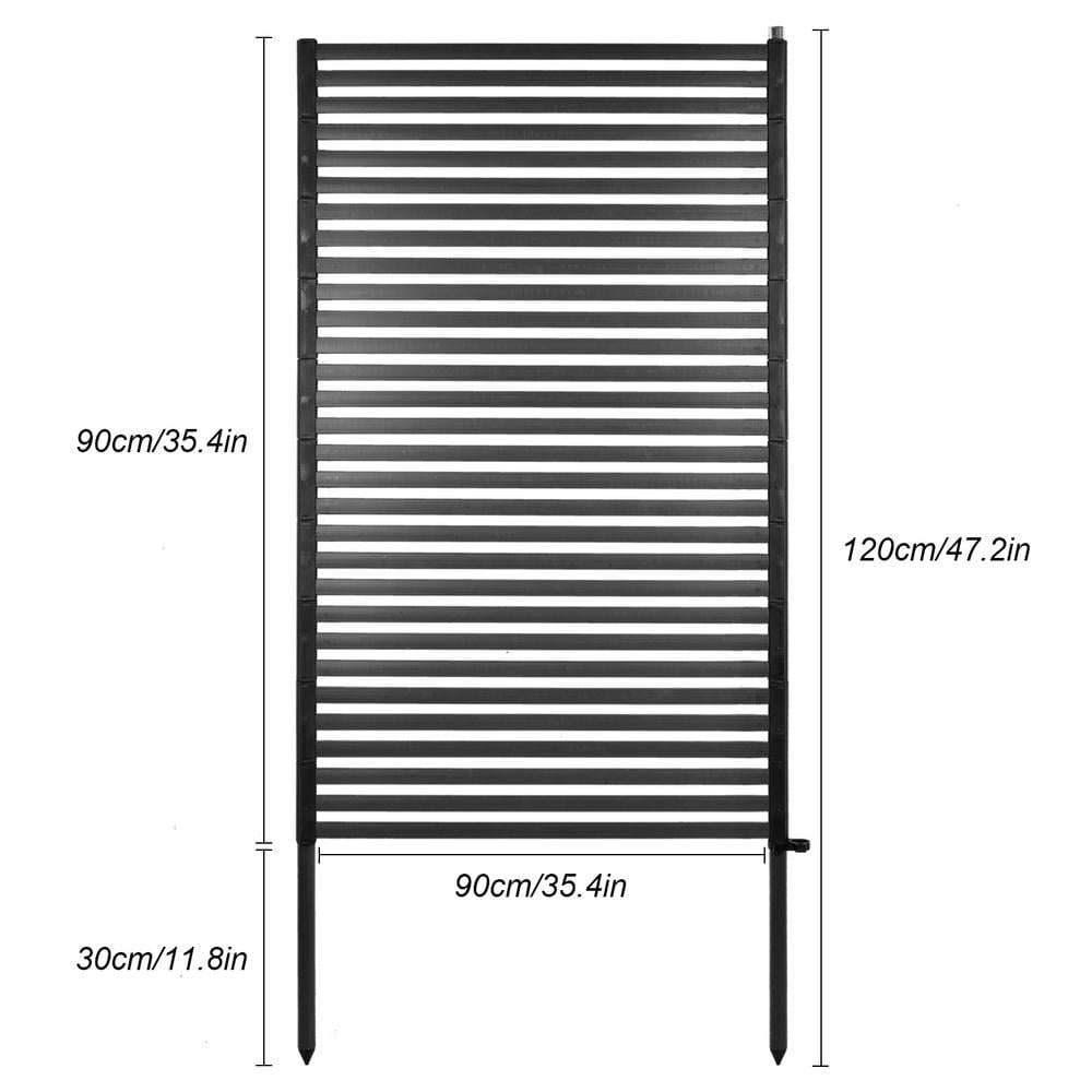 Privacy Fence Screen for Outside 35" x 47", Decorative Privacy Panels, Modern Patio Metal Privacy Screen Fence Panels, Privacy Panel Blockage for Patio, Lawn, Garden, Backyard