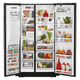 thumbnail image 2 of KITCHENAID KRSC700HBS side by side freestanding refrigerator, 2 of 5