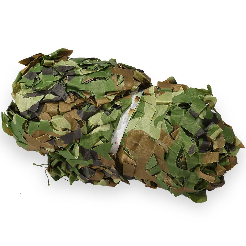 Woodland Camouflage Netting Military Camo Hunting Shooting Hide Cover 2 layer 