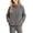 Gray, variant on Grblisyd Girls Fleece Jacket Zip Up Stand Collar Coat Fuzzy Plush Sherpa Top Winter Warm Cozy Outerwear for Teen Kids