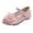 Pink, variant on Girls Mary Jane Dress Shoes Flower Decorated Hook and Loop Strap Lightweight Flat Sole Party Ballet Flats (Pink, 12 Months)
