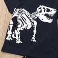 thumbnail image 4 of TOWED22 Toddler Baby Boy Clothes Dinosaur Truck Print Crewneck Short Sleeve T-Shirt Top Elastic Waist Cargo Shorts 2 Pieces Outfits(White,2-3 Y), 4 of 6