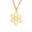 Gold, variant on TEAMER Eternal Flower Pendant Necklace Stainless Steel Vintage Star of David Symbol Gold Steel Jewelry